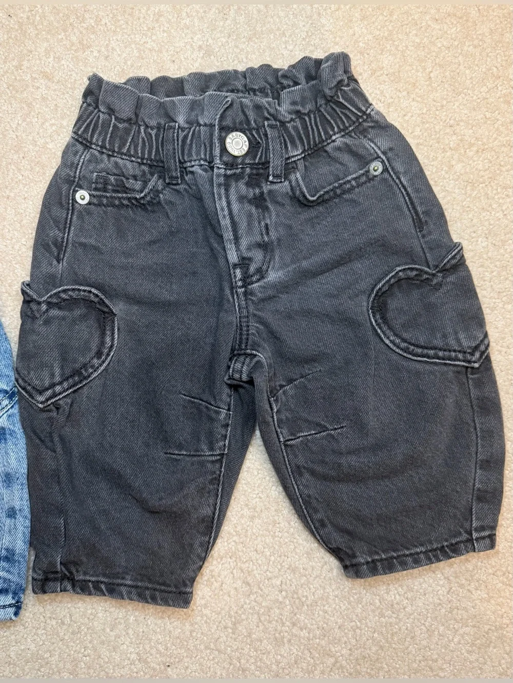 babyGap Baby Girl Paperbag Horseshoe Barrel Jeans Bundle Set Hearts 6-12M